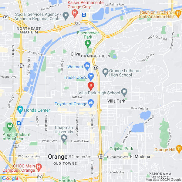 America Floor & Design location map: 1854 N Tustin St, Orange, California